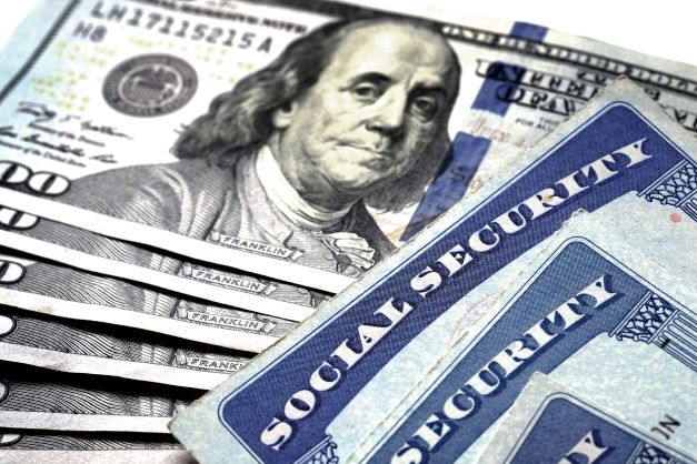 social security card and money