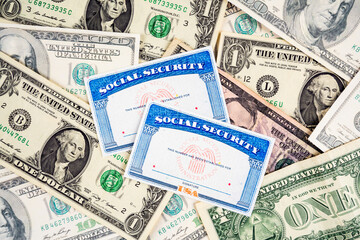 social security card and money