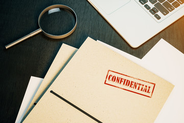 envelope labeled confidential