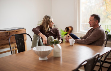 couple sitting at table